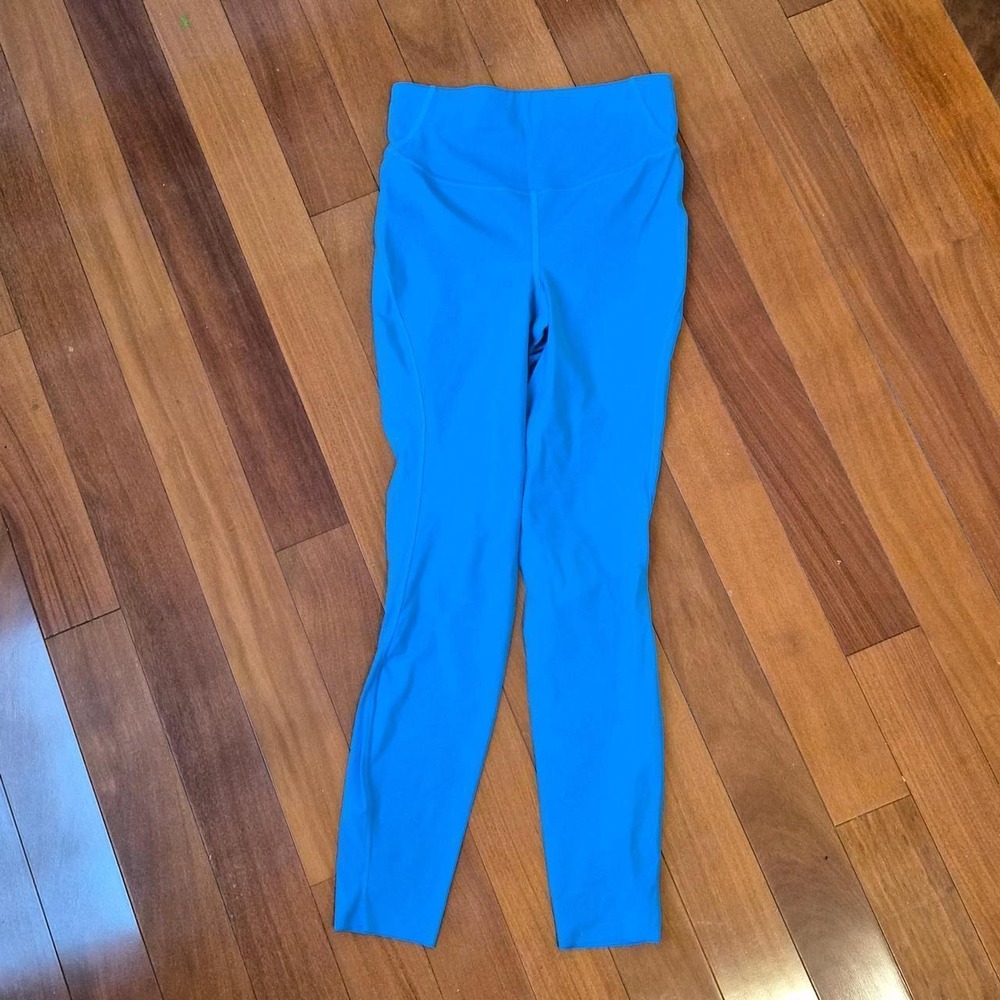 Lululemon Leggings Womens 4 Blue Excellent High Rise Athletic Yoga Tights